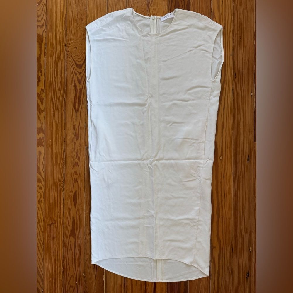 Everlane White Sleeveless Shift Dress